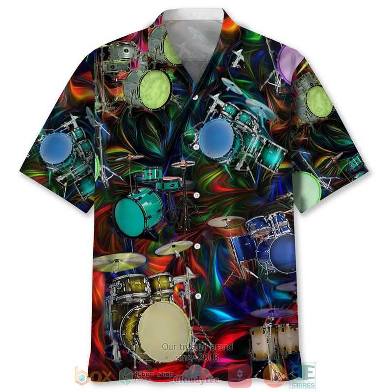 Drum Color Hawaiian Shirt