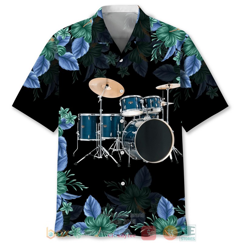 Drum Nature Flower Hawaiian Shirt