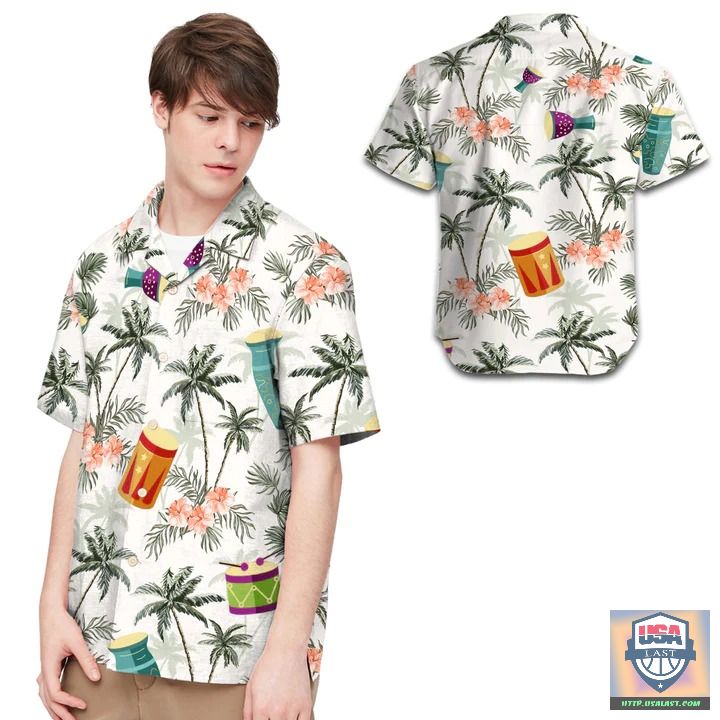 Duck & Classic Motorcycles Pattern Hawaiian Shirt