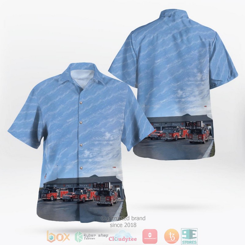 Duck Truck Pattern Coconut Black Hawaiian Shirt