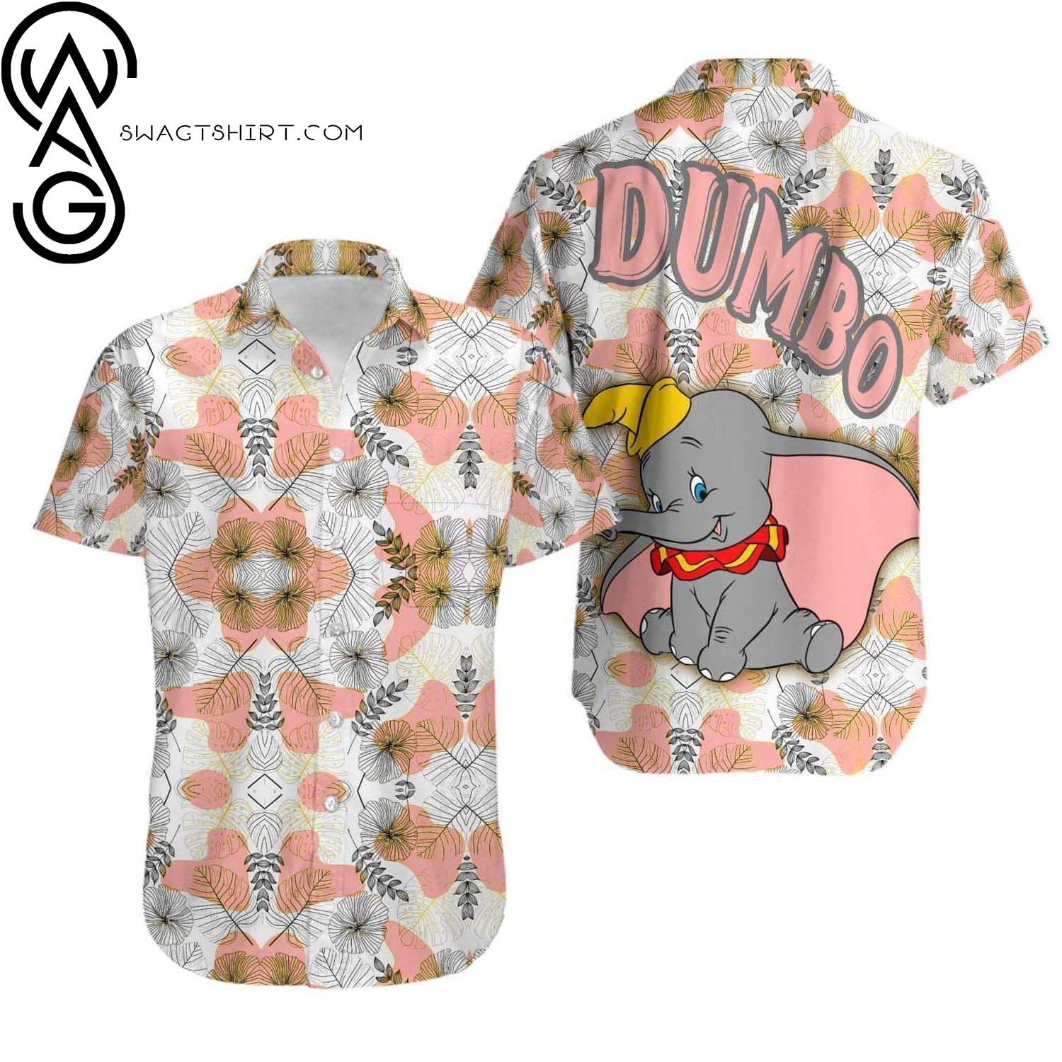 Duck And Classic Motorcycles Pattern Full Printing Hawaiian Shirt