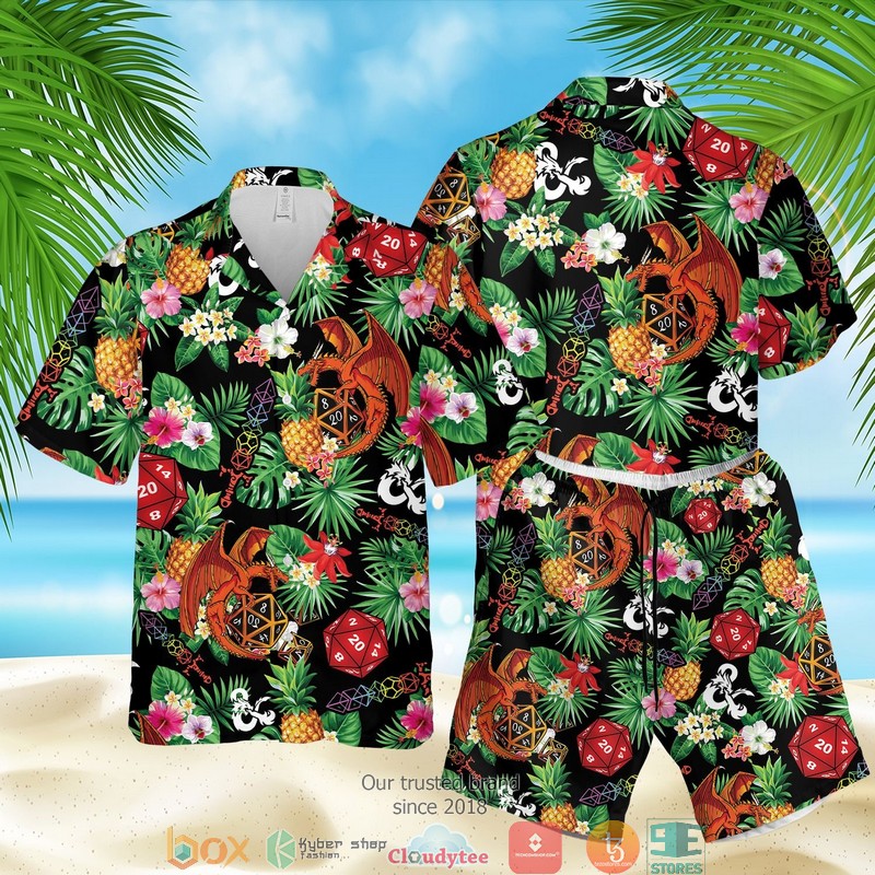 Dungeons & Dragons Pineapple Black Hawaian Summer Outfit