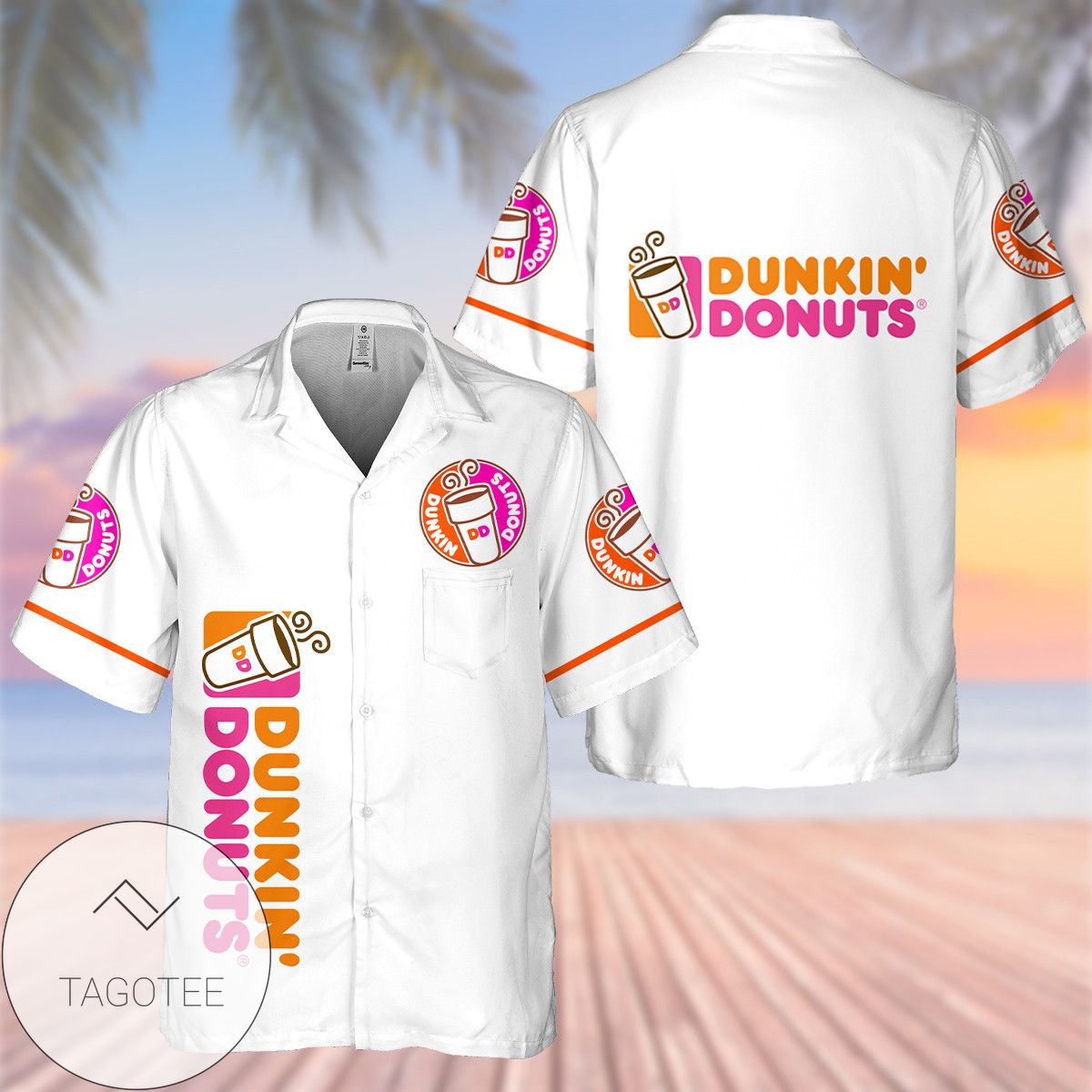 Dunkin Donuts Authentic Hawaiian Shirt 2022 3d