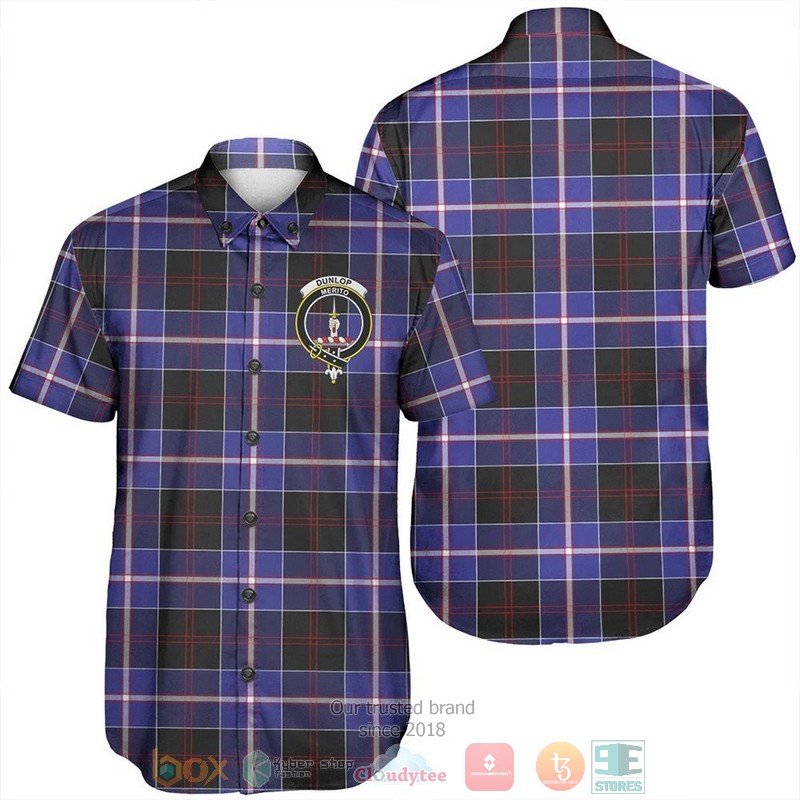 Dunlop Modern Tartan Hawaiian Shirt