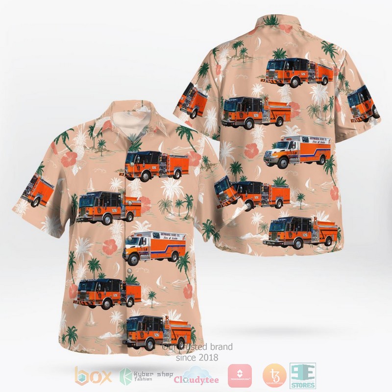 Durham Volunteer Ambulance Meriden Connecticut Hawaiian Shirt