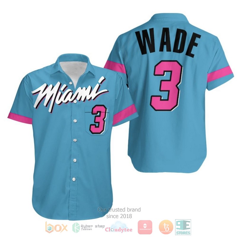 Dwyane Wade 3 Miami Heat 2020 Hawaiian Shirt