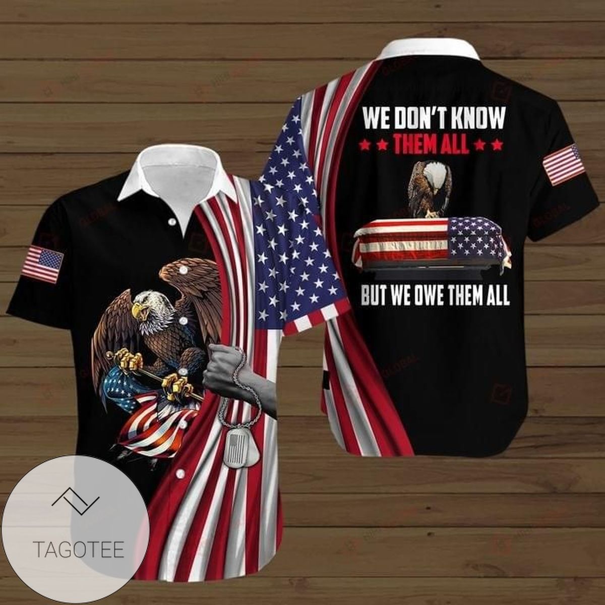 Eagle American Flag These Colors Don’t Run They Reload Hawaiian Aloha Shirt