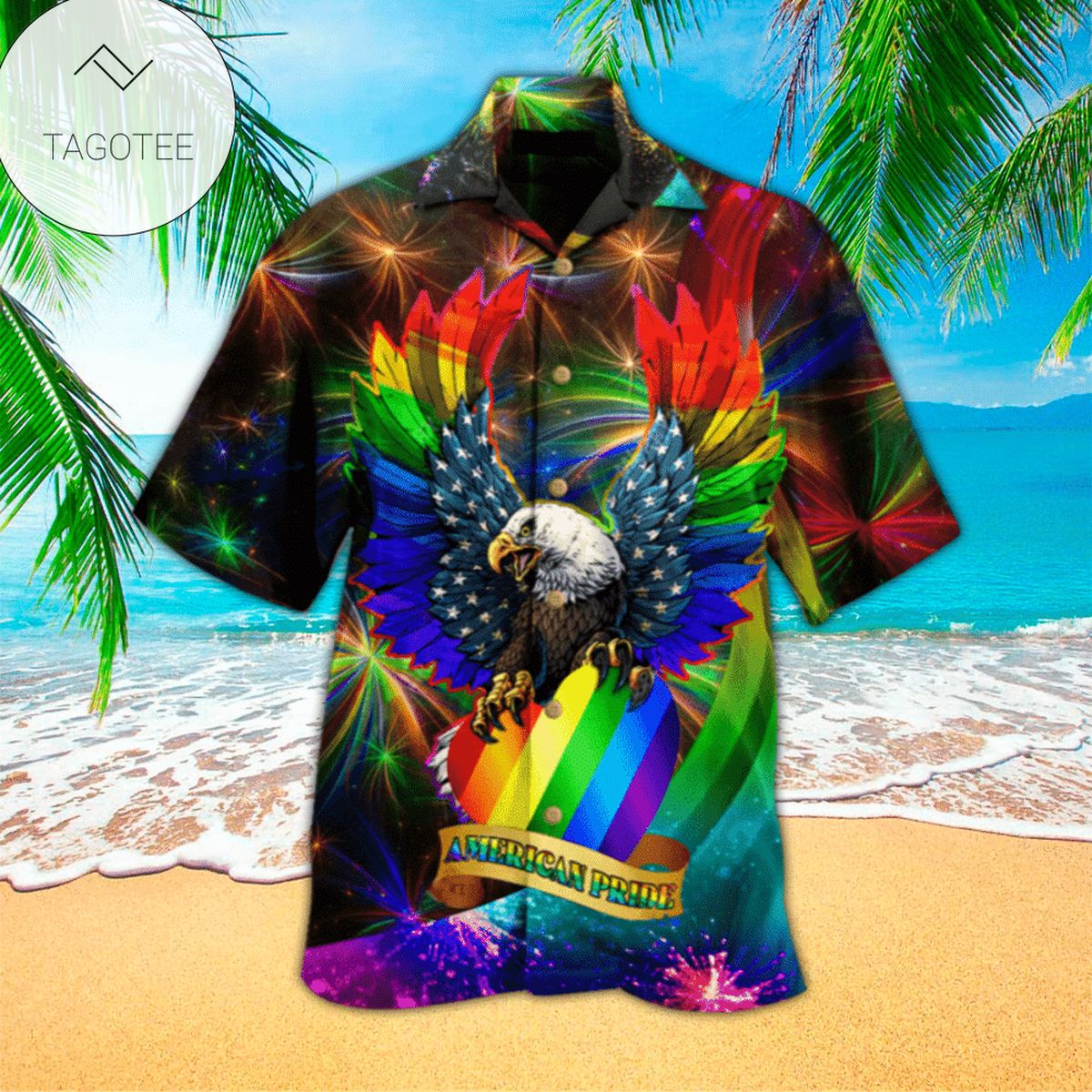 Eagle Hawaiian Shirt Eagle Button Up Shirt