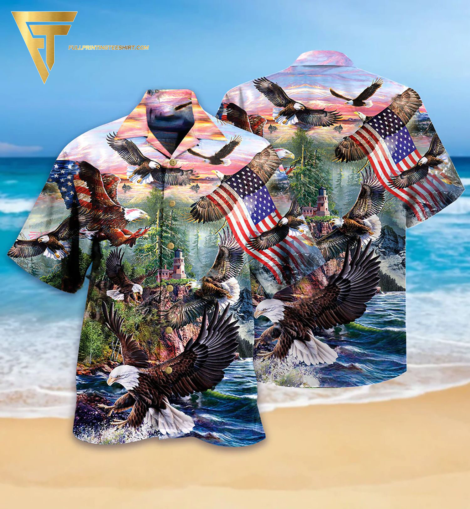 Eeyore Summer Full Printing Hawaiian Shirt