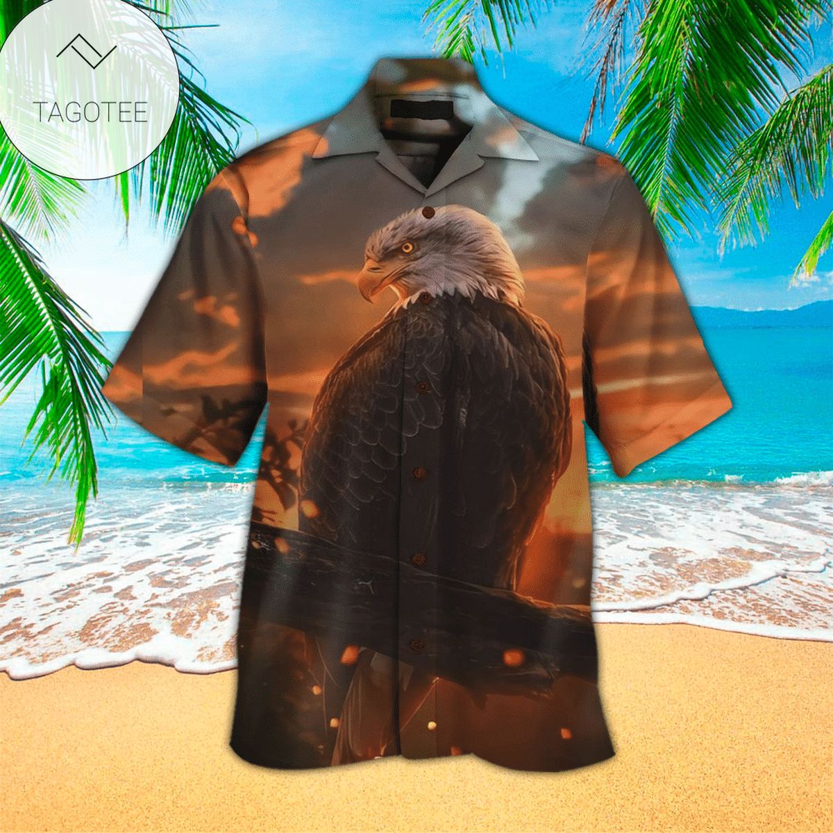 Eagle One Nation Under God Hawaiian Shirt