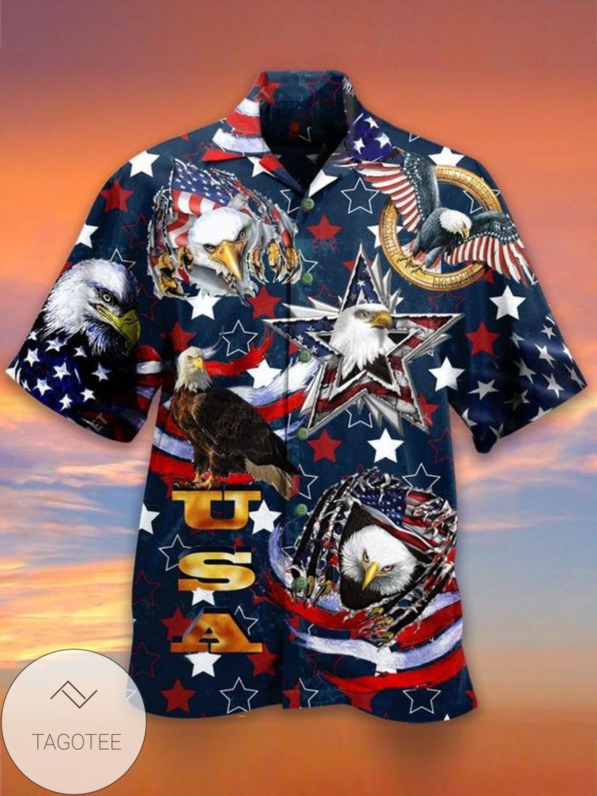 Eagle Us Navy Veteran Hawaiian Shirts #kv