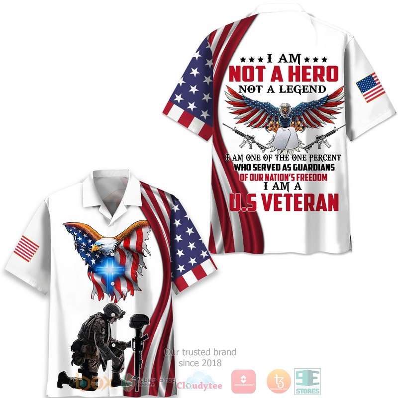 Eagle These Colors Don’t Run Short Sleeve Hawaiian Shirt