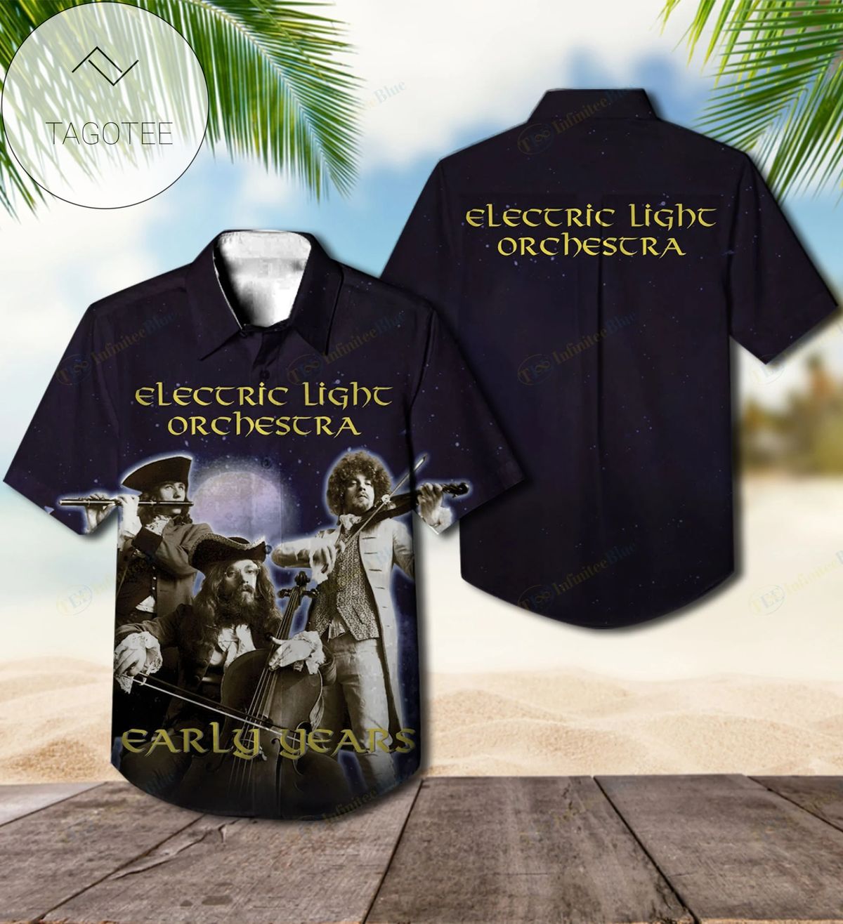 Earth Wind And Fire Electric Universe Album Cover Hawaiian Shirt