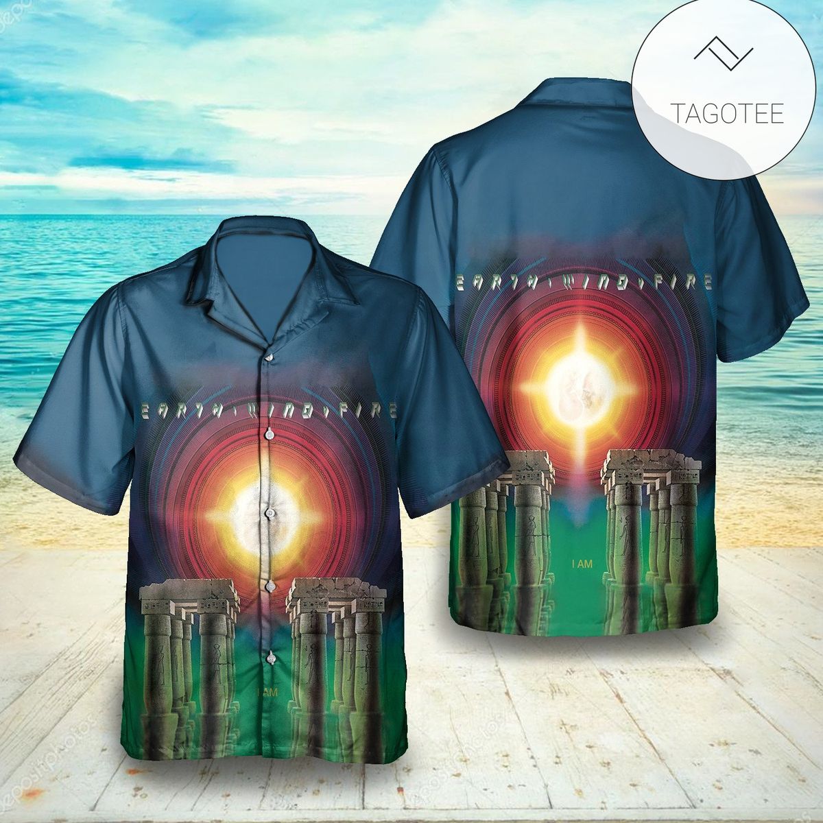 Earth Wind And Fire Illumination Album Cover Hawaiian Shirt