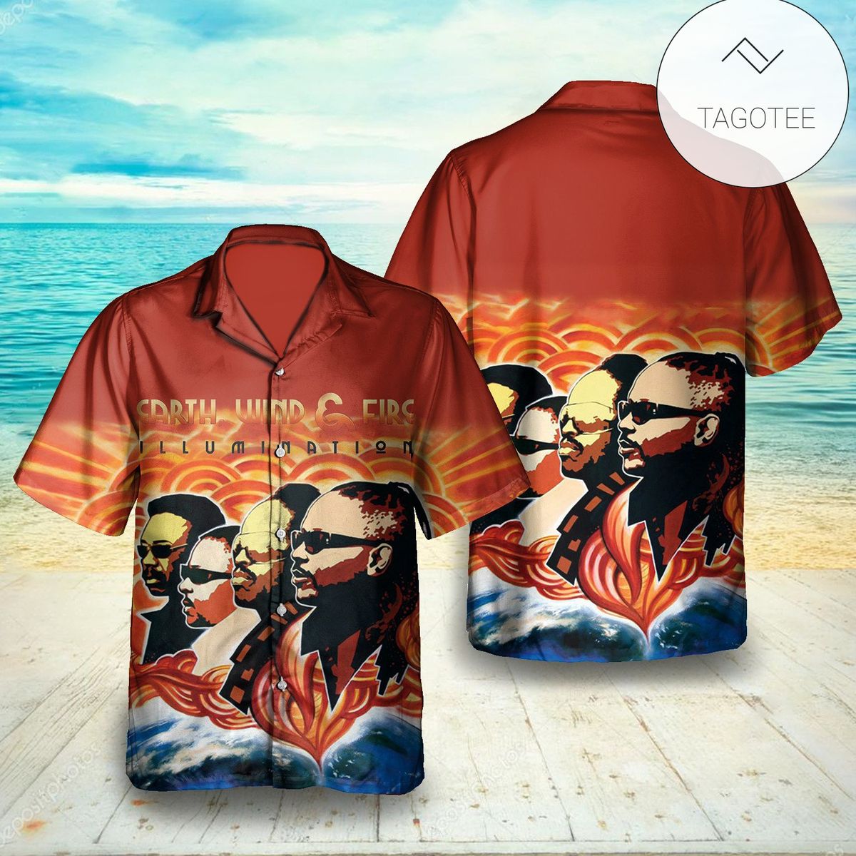 Earth Wind And Fire Head To The Sky Album Cover Hawaiian Shirt