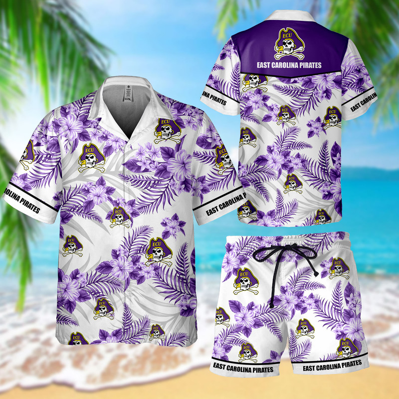 East Carolina Pirates Hawaiian Shirt, Short