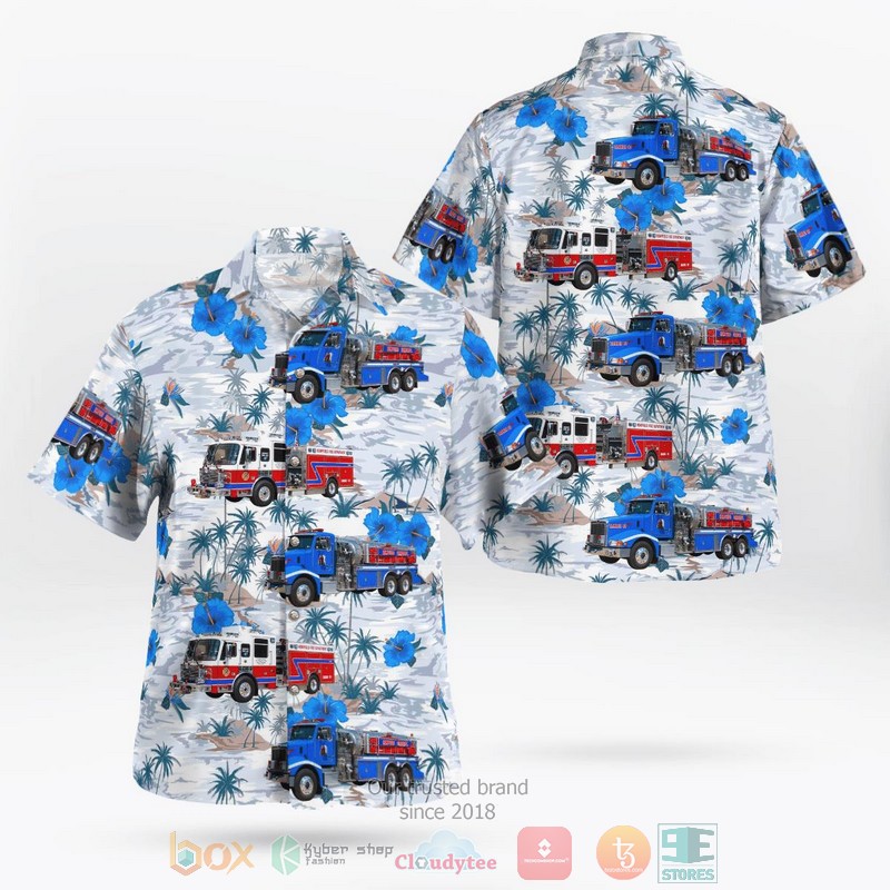 East Moline Illinois Genesis Ambulance Hawaiian Shirt