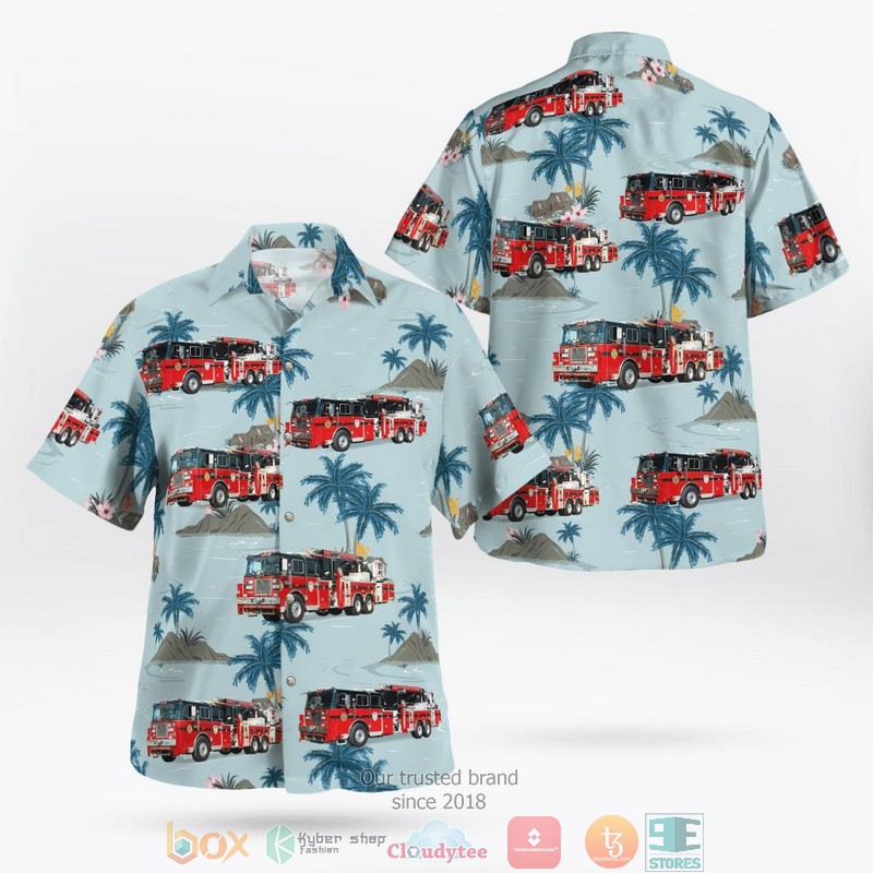 East Wenatchee Washington Douglas County Fire District 2 Hawaiian Shirt