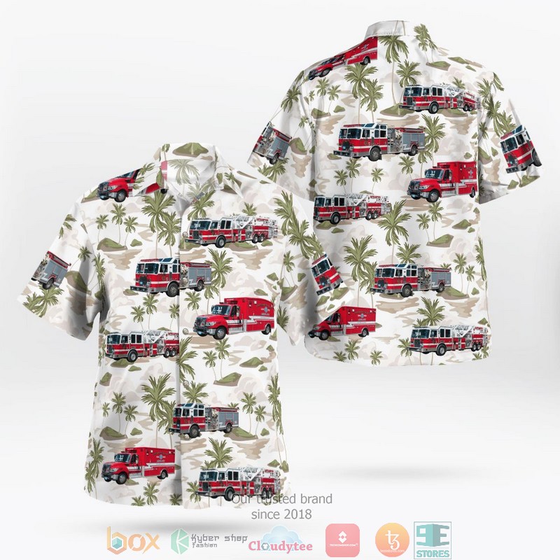 Easton Northampton County Pennsylvania Forks Township Fire Department Hawaiian Shirt