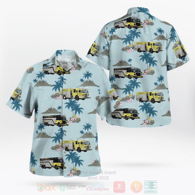 Easthampton Hampshire County Massachusetts Easthampton Fire Department Hawaiian Shirt