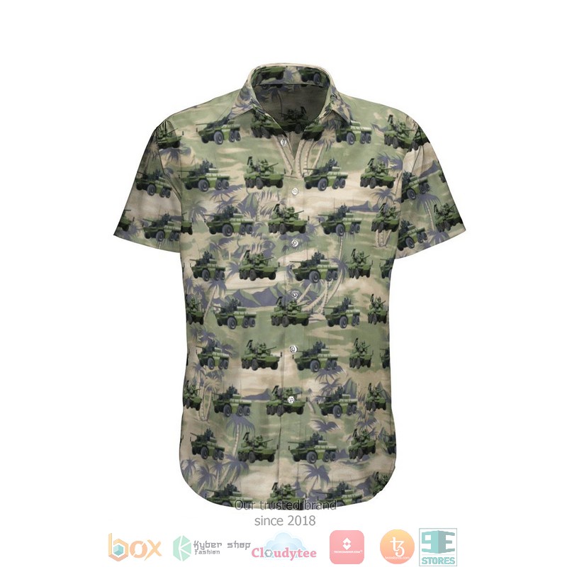 EBRC Jaguar French Army Hawaiian Shirt, Short