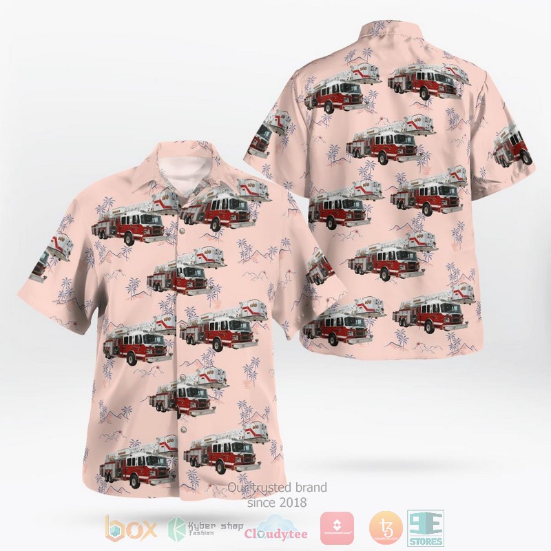 Edgerton Trimble Fire Protection District Hawaiian Shirt