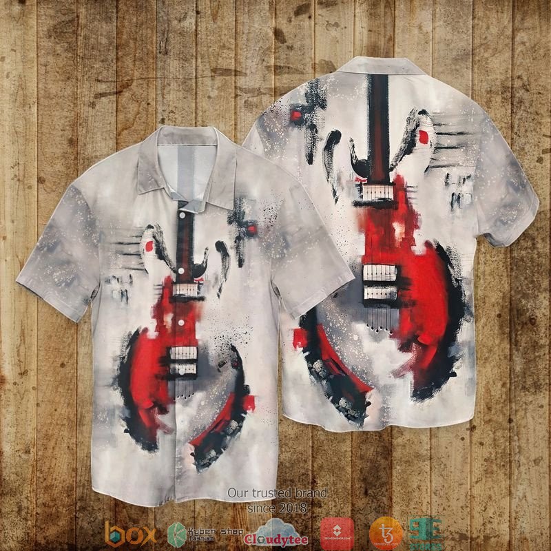 Electric Guitar Hawaiian Shirt