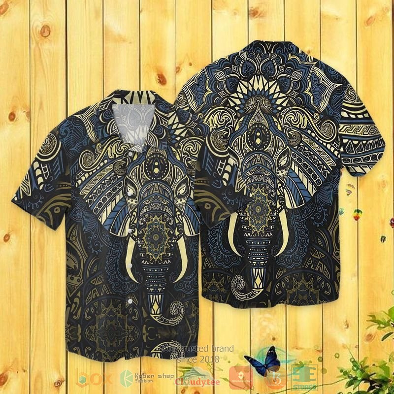 Elephant Diamond Hawaiian Shirt