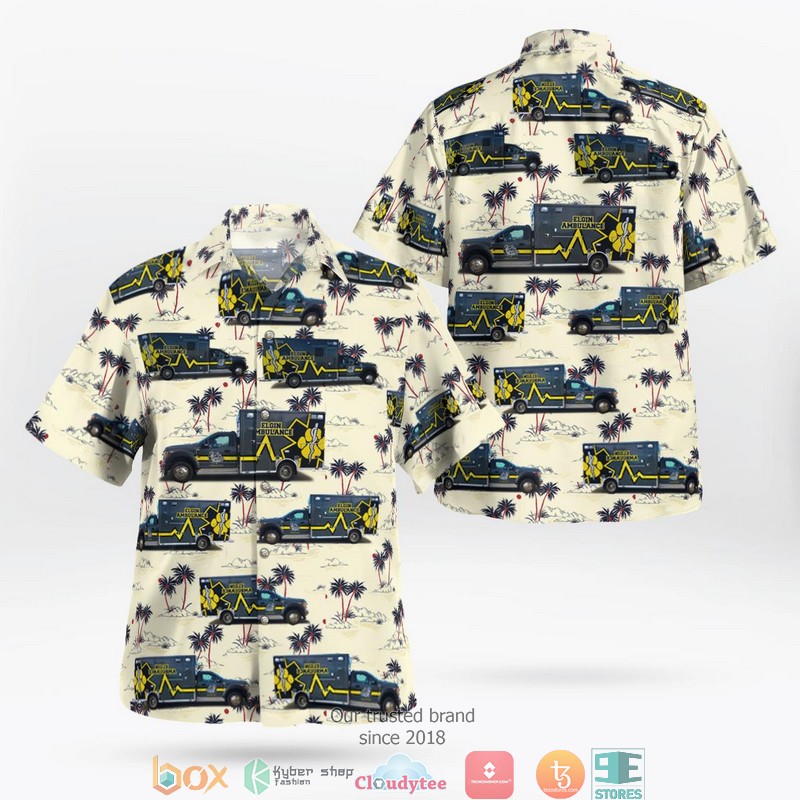 Elizabethton Tennessee Carter County Rescue Squad EMS Hawaiian Shirt