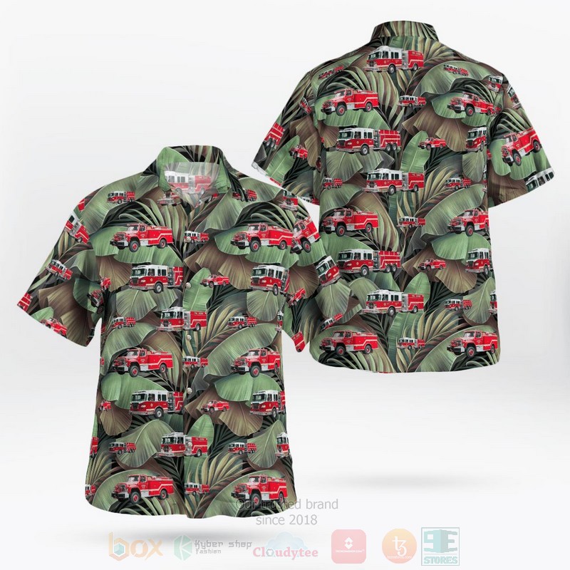 Ellington Connecticut Ellington Volunteer Ambulance Corps Hawaiian Shirt