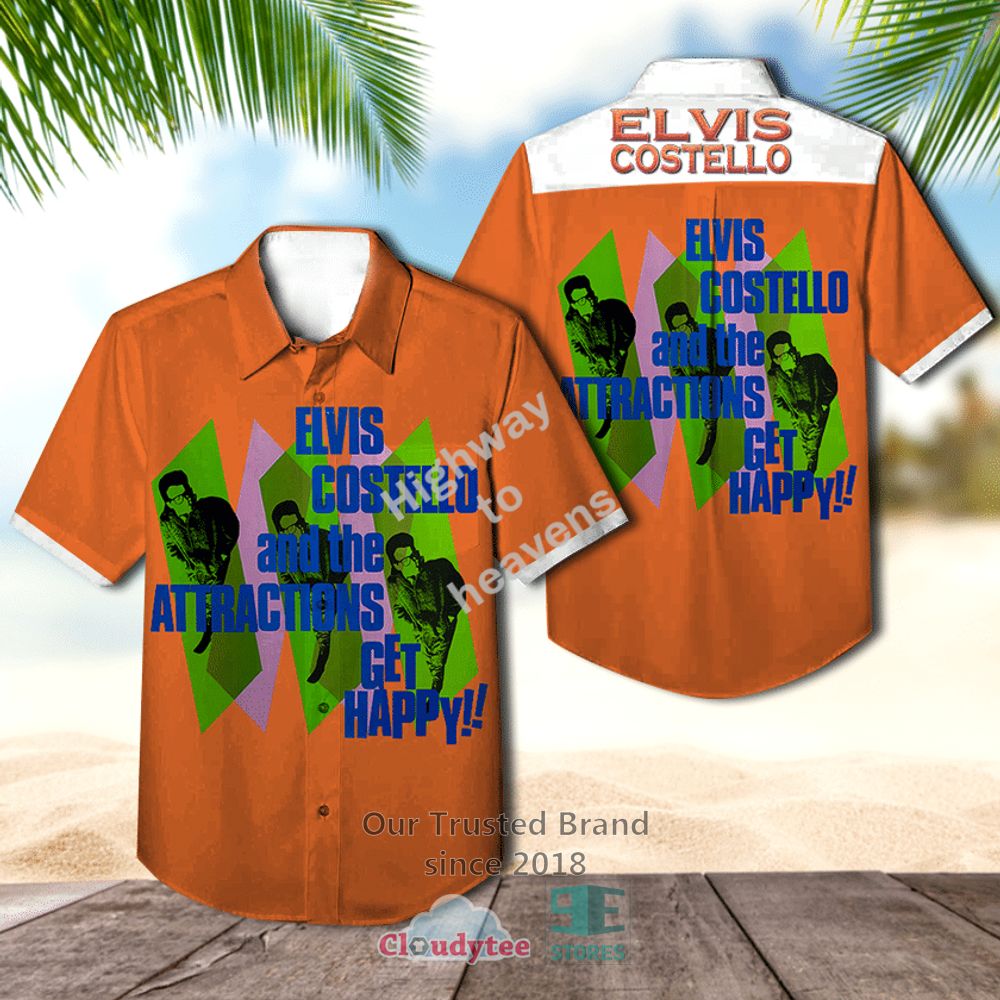 Elvis Costello Imperial Bedroom Casual Hawaiian Shirt