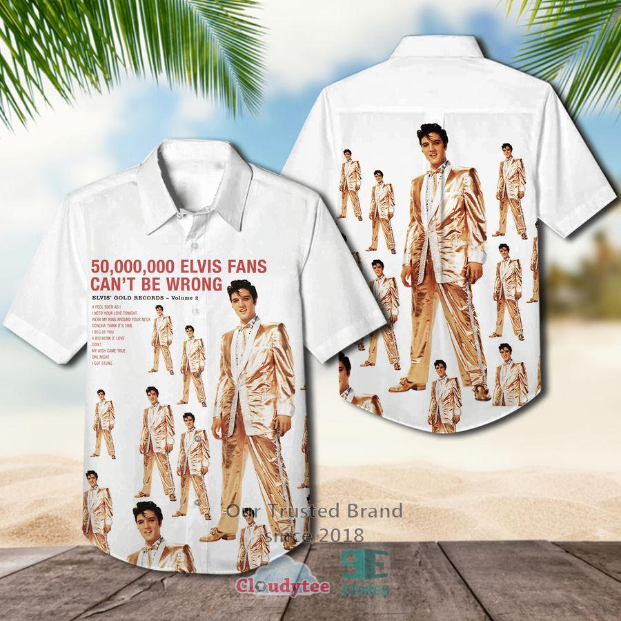 Elvis Presley Collage Hawaiian Shirt