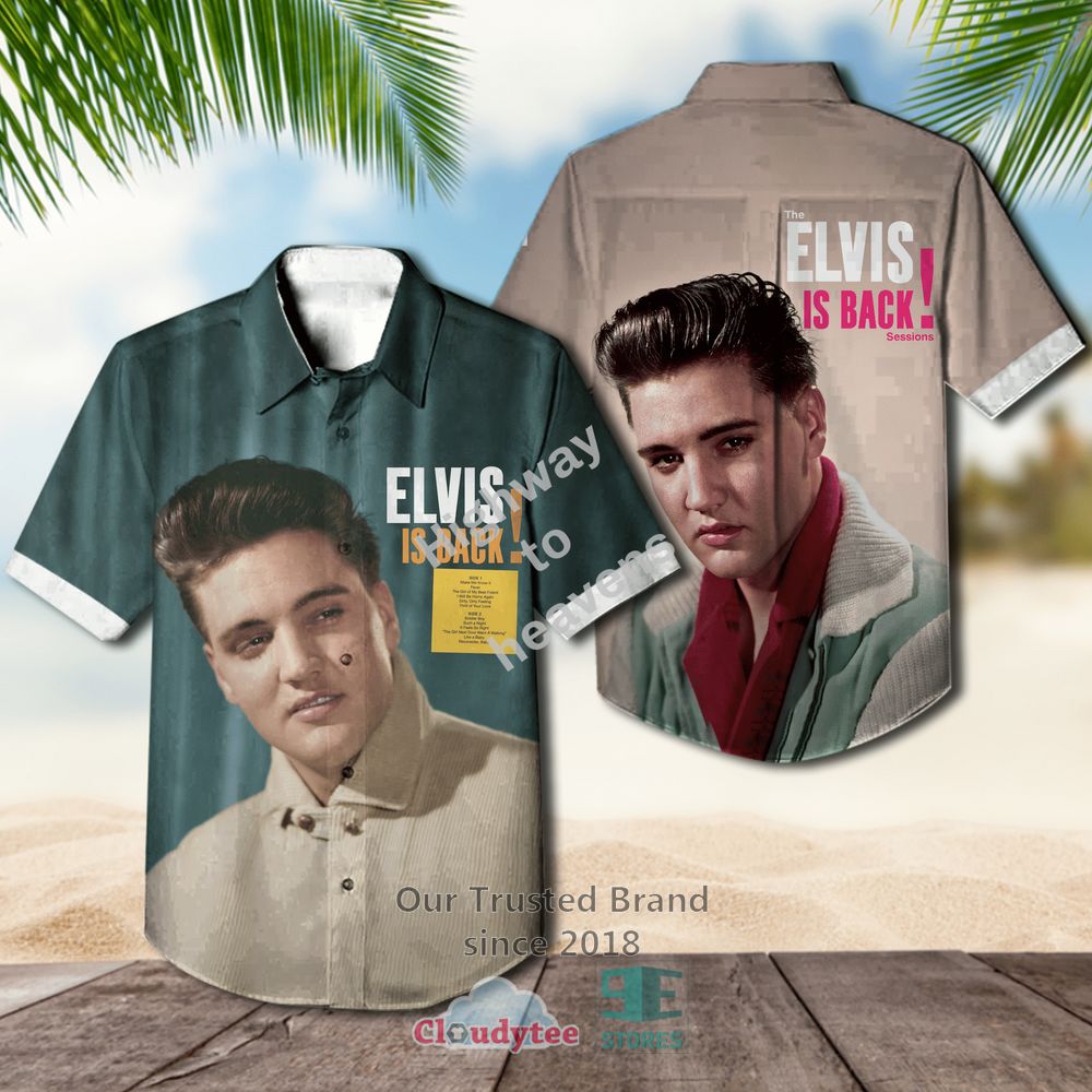 Elvis Presley Elvis Is Back Hawaiian Casual Shirt