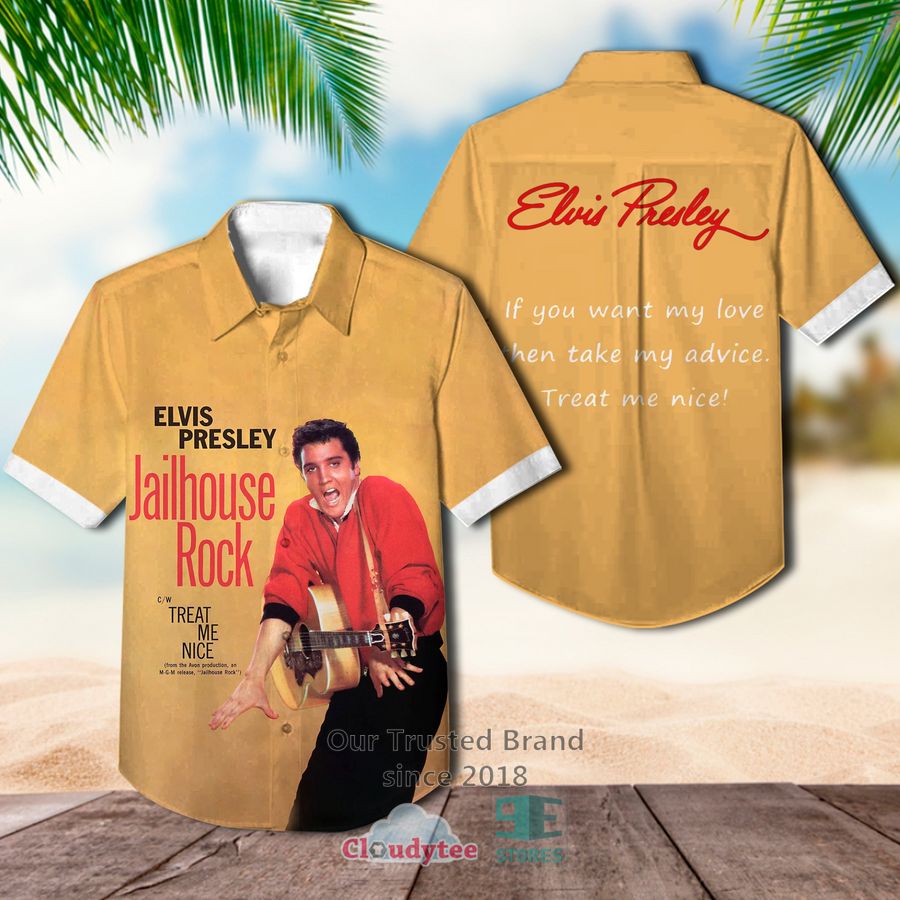 Elvis Presley I will going on loing you Hawaiian Casual Shirt