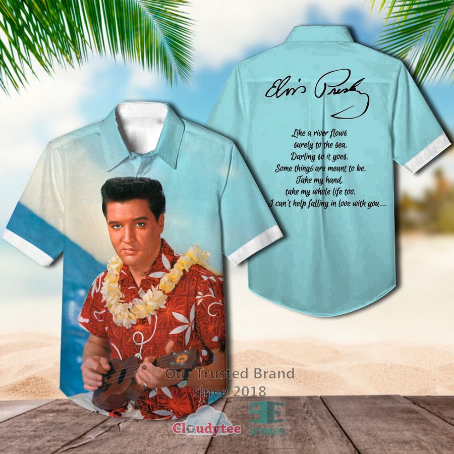 Elvis Presley Love me tender Hawaiian Casual Shirt