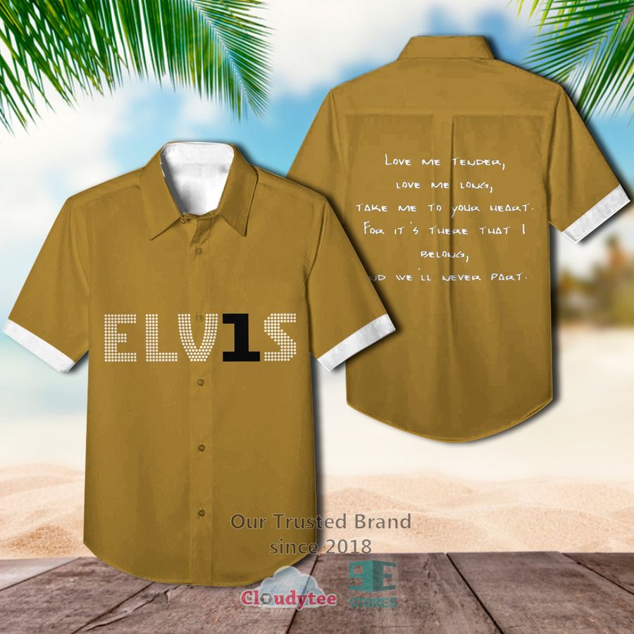 Elvis Presley Moody Blue Casual Hawaiian Shirt