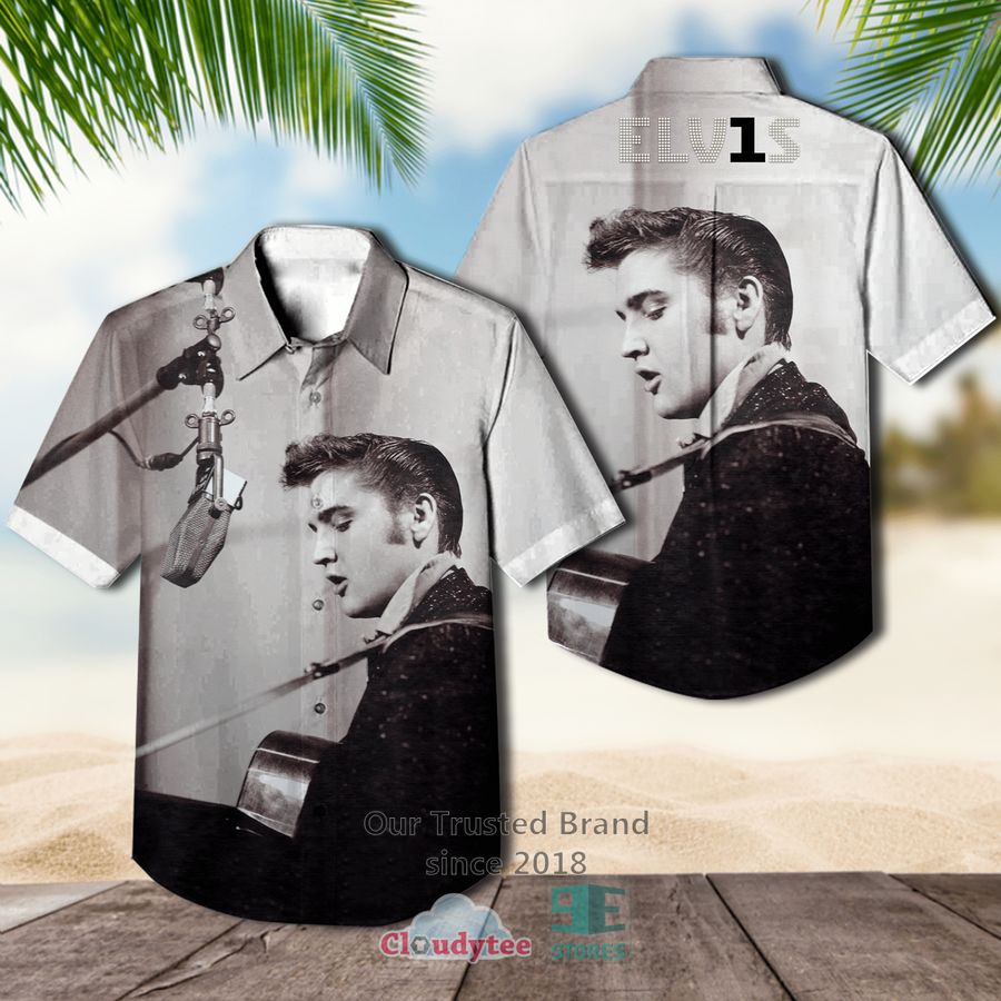 Elvis Presley Moody Blue Hawaiian Casual Shirt