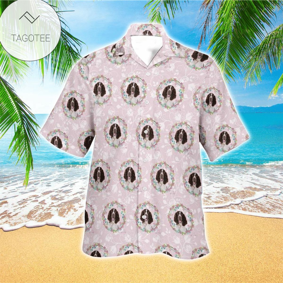 English Springer Spaniel Tropical Hawaiian Shirt