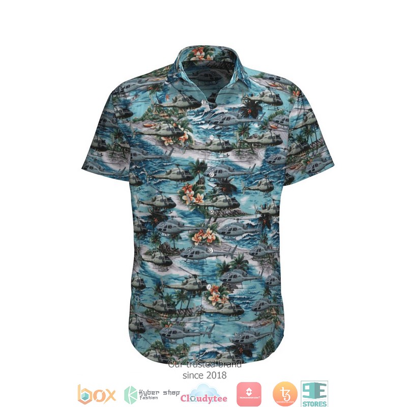 Eurocopter Cougar French Army Hawaiian Shirt