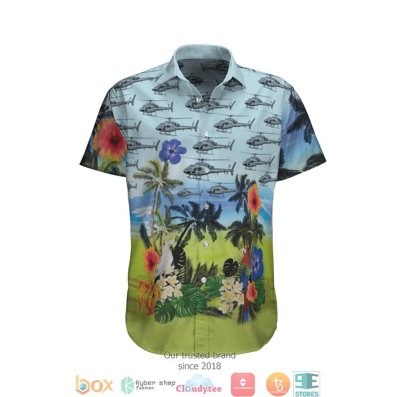 Eurocopter AS555 Fennec French Air Force Hawaiian Shirt