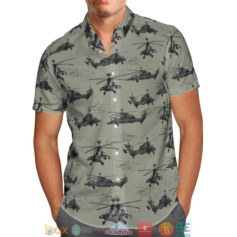 Eurocopter Tiger HAP-HCP French Army Hawaiian Shirt, Short