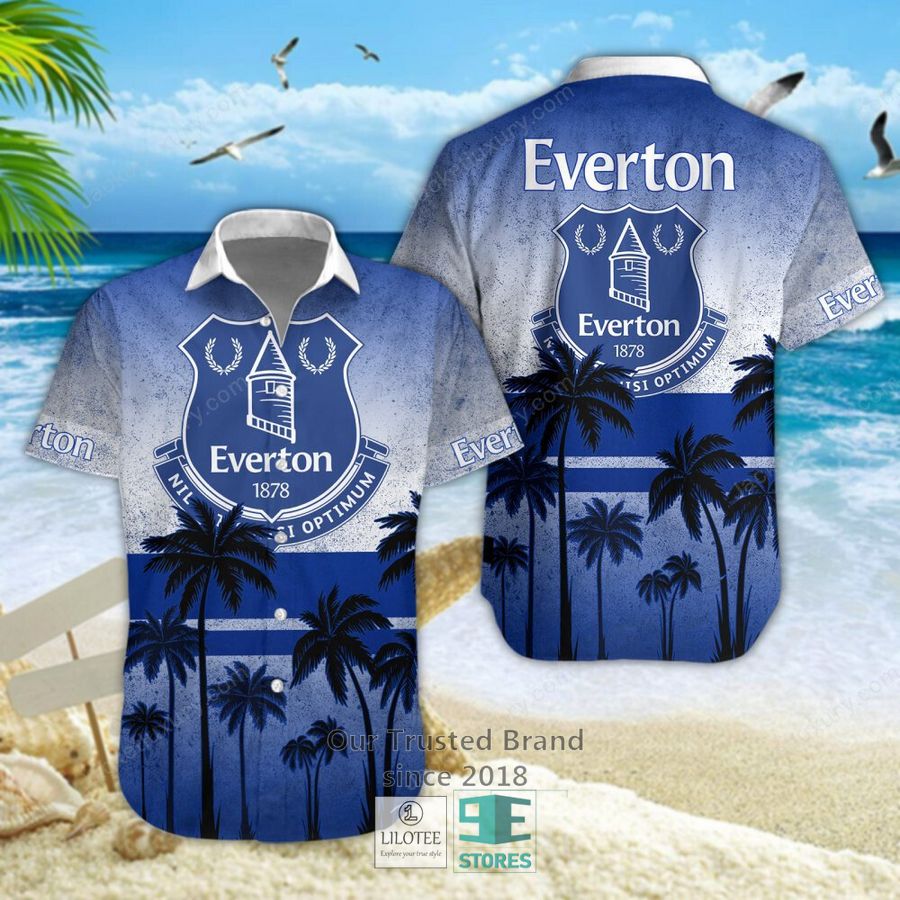 Everton F.C Coconut Hawaiian Shirt, Short