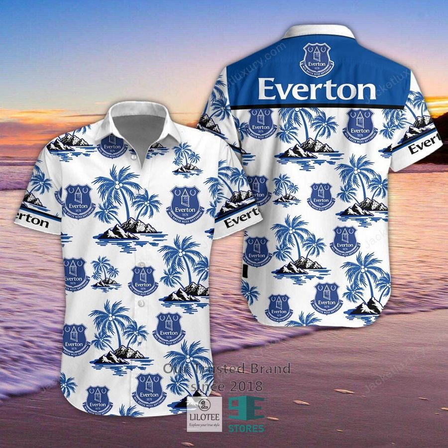 Everton F.C Hawaiian Shirt, Short