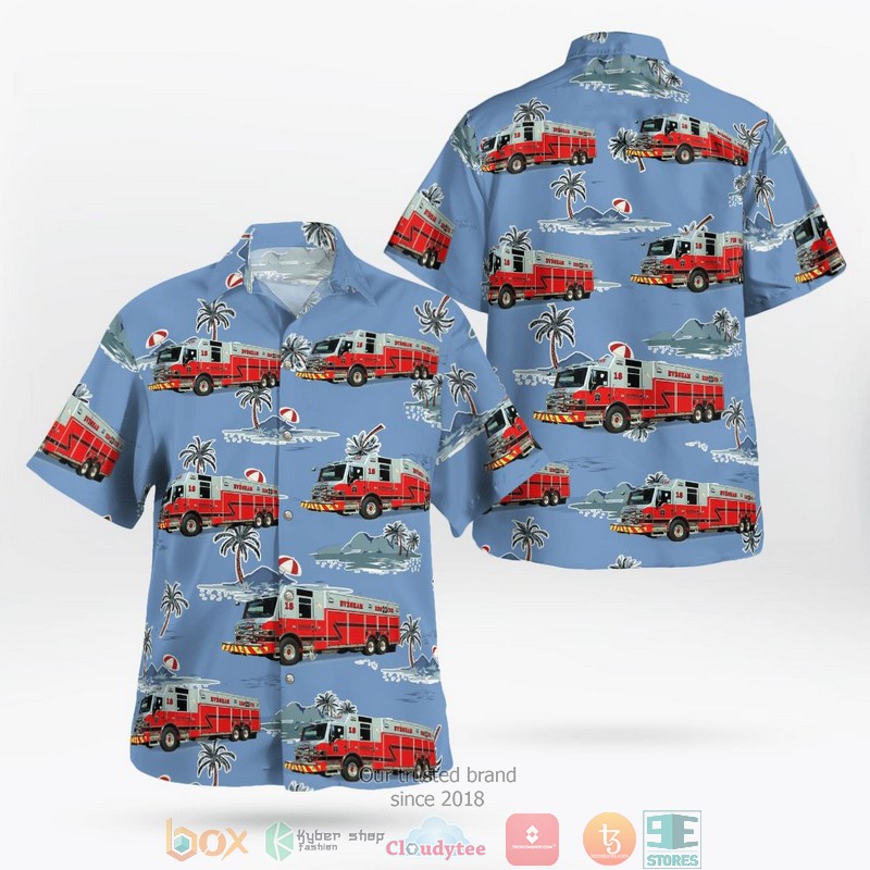 Evesham Township Professional Firefighters Association – IAFF Local 4687 Marlton New Jersey Hawaiian Shirt