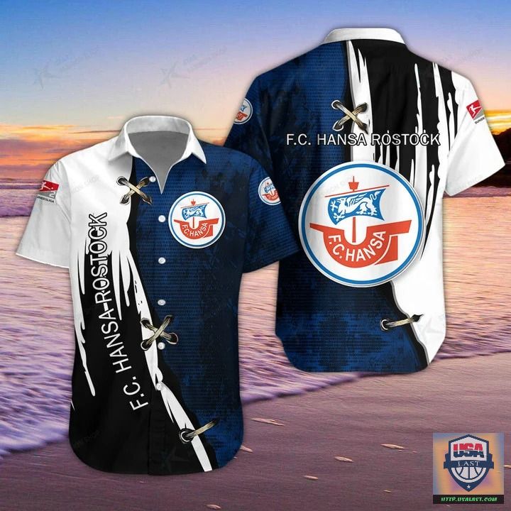 F.C. Hansa Rostock Bleach Hawaiian Shirt