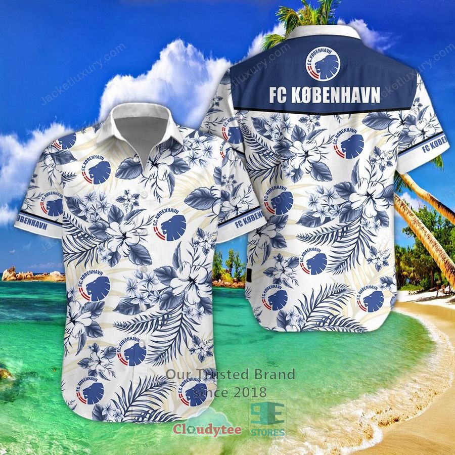 F.C. Kobenhavn Blue Hawaiian Shirt, Short