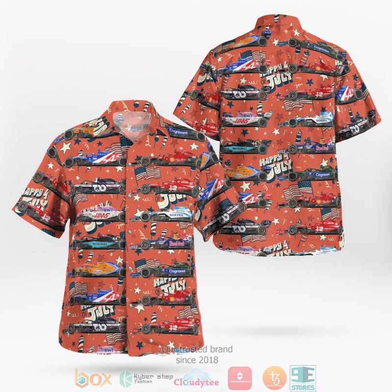 F1 Formula One Teams Hawaiian Shirt