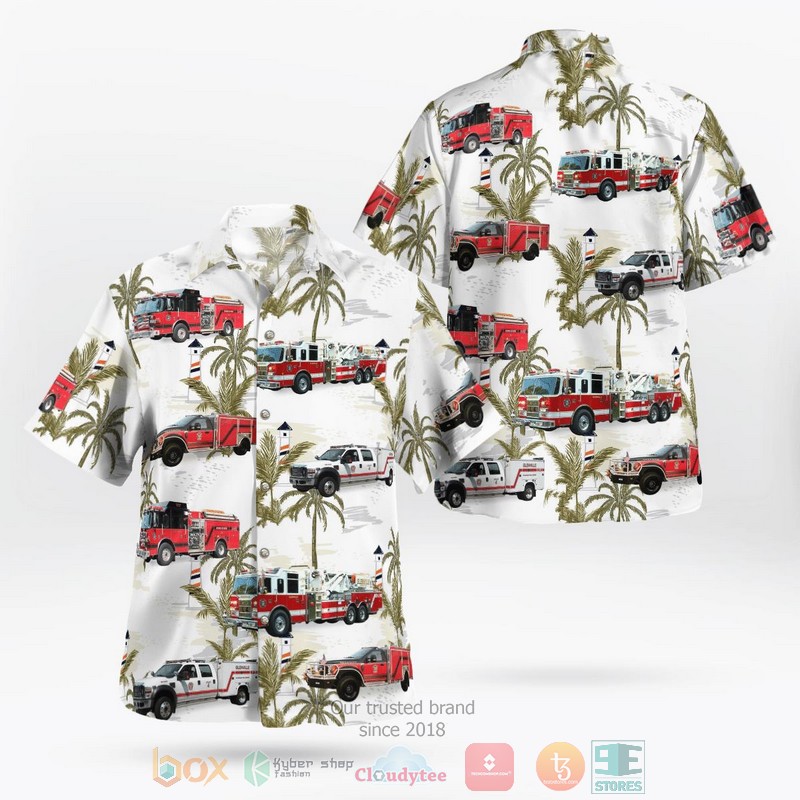 Fairfax Virginia City of Fairfax Fire Department Hawaiian Shirt