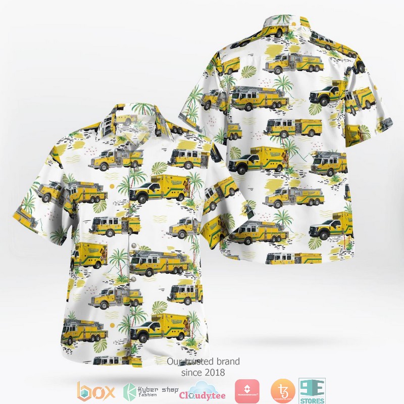 Fame Fire Co. No. 3 Collage Hawaiian Shirt