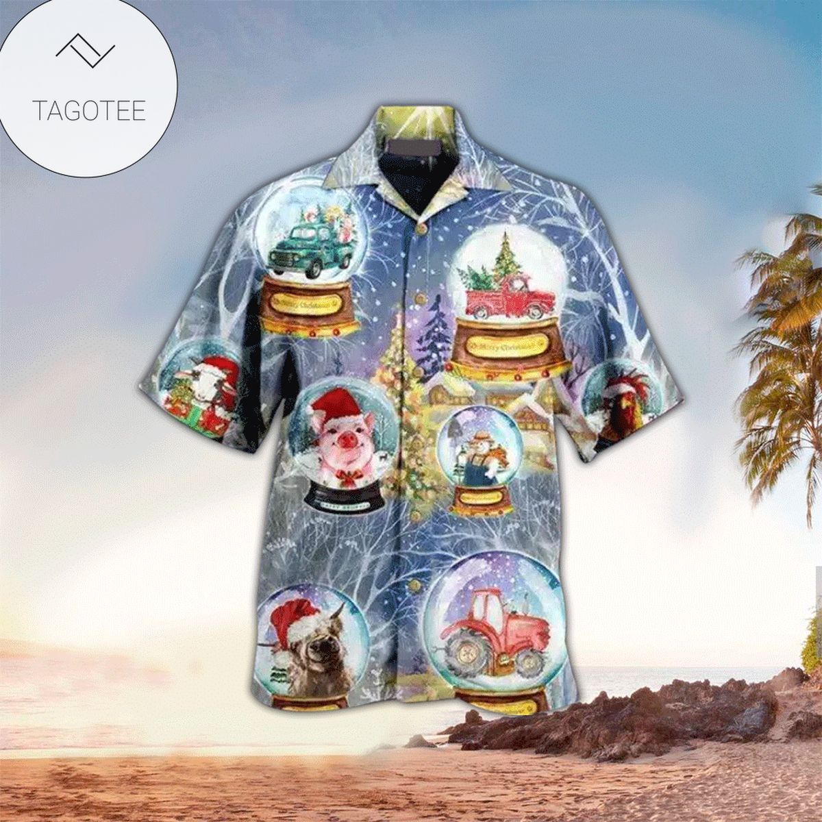 Farm Hawaiian Shirt For Men Farm Lover Gifts